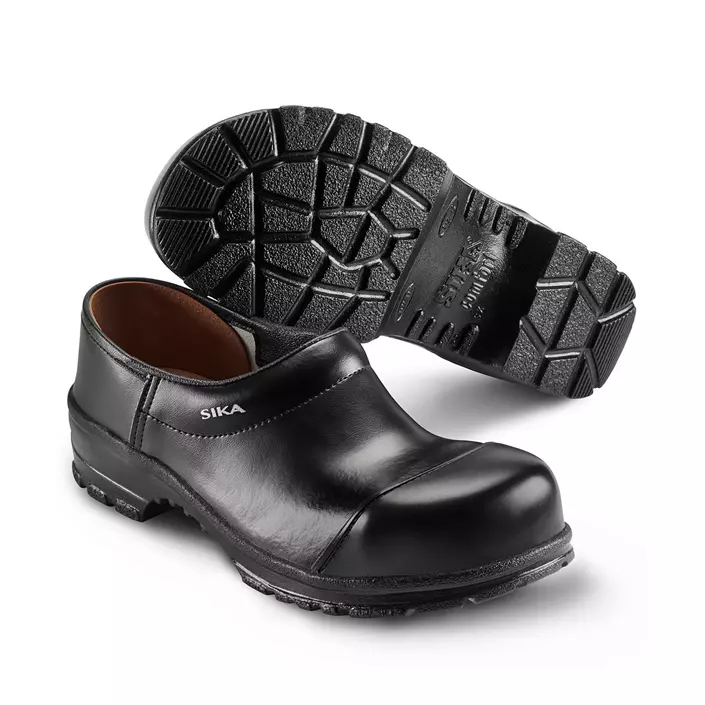 Sika Comfort safety clogs with heel cover S3, Black, large image number 0