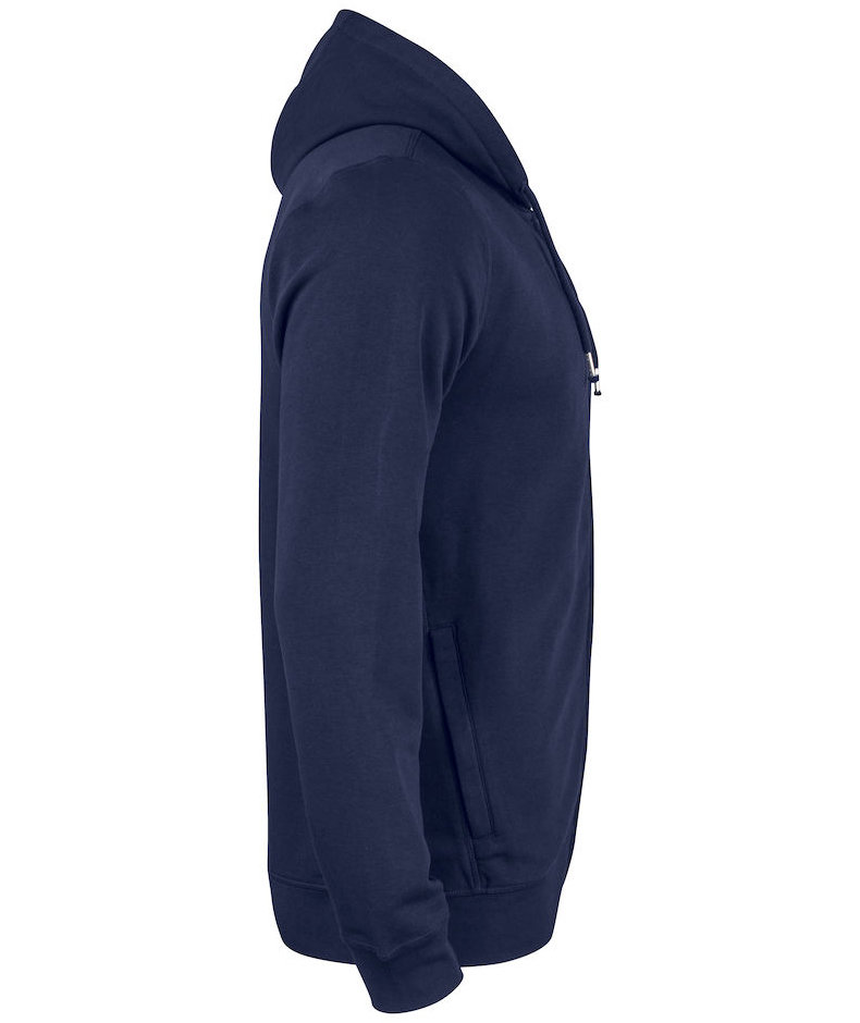 Clique Premium OC sweat h&aelig;ttetr&oslash;je med lynl&aring;s, M&oslash;rk Marine, large image number 2