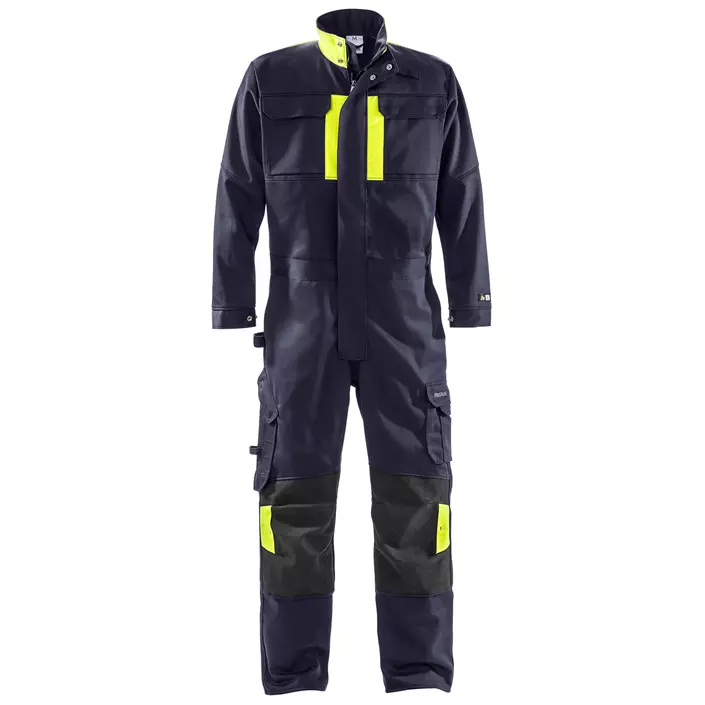 Fristads Flame Overall 8044 WEL, Marine/Hi-Vis gelb, large image number 0