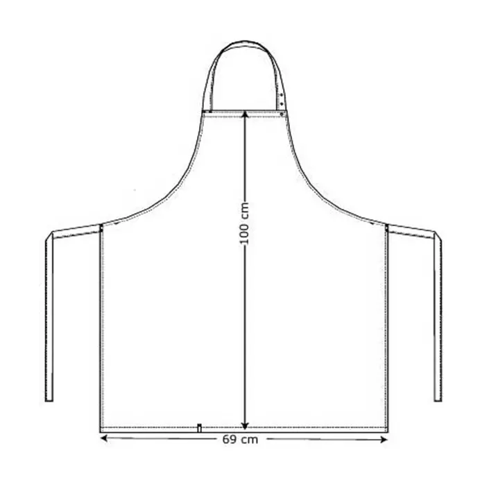 Kentaur bib apron, Black/White Striped, Black/White Striped, large image number 1