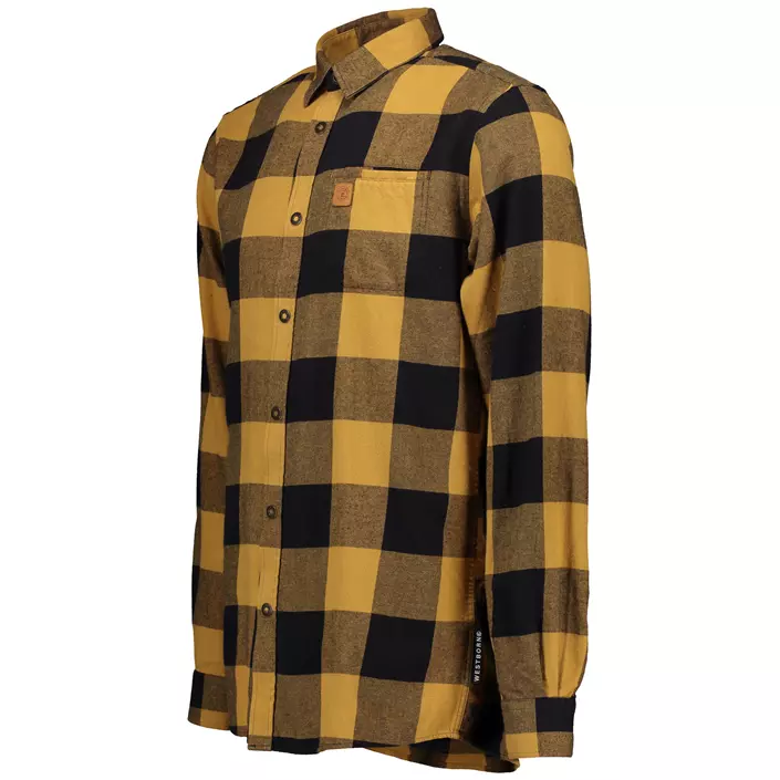 Westborn flannel shirt, Mustard/Black, large image number 2