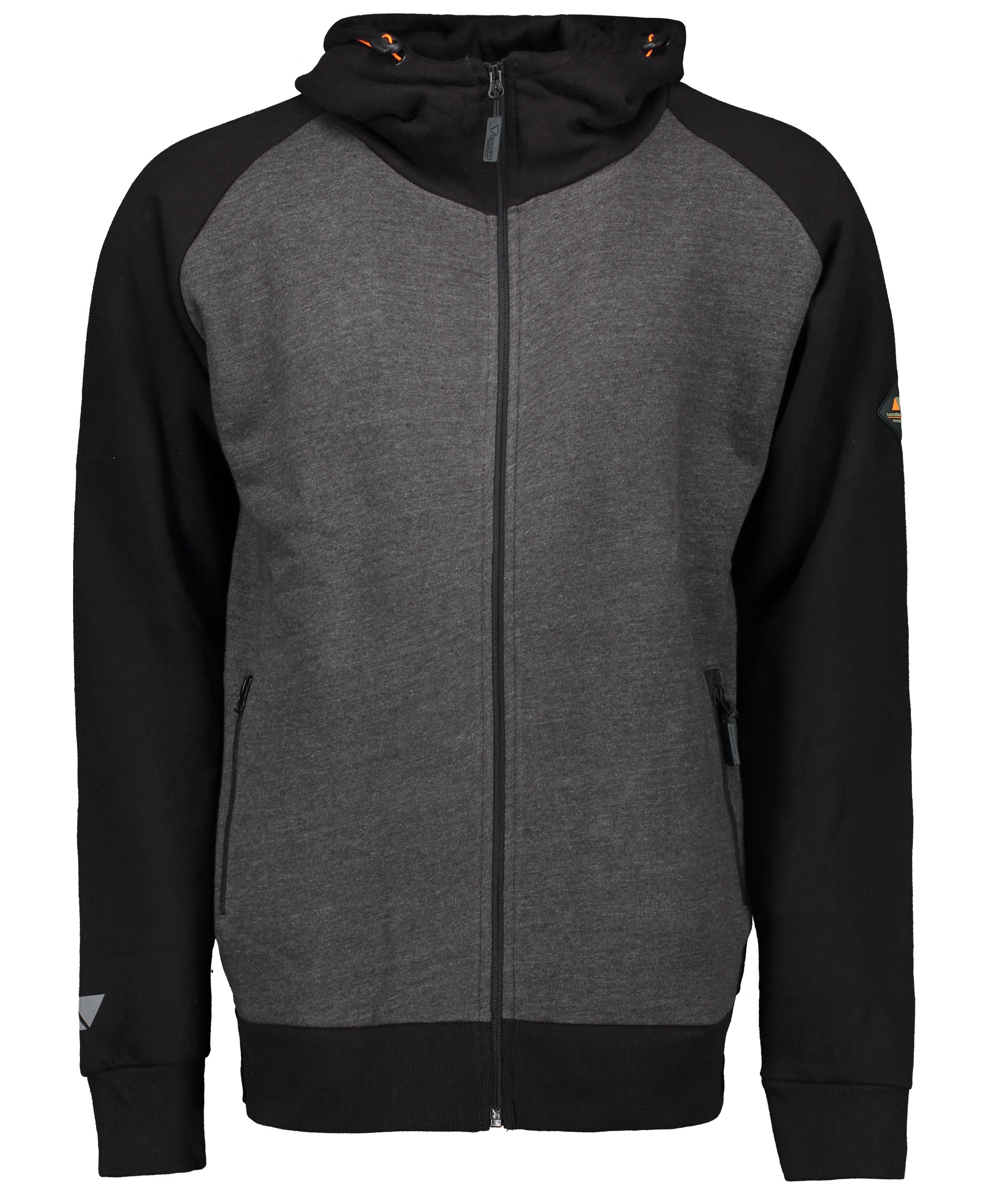 Terrax sweat jacket, Dark Grey/Black