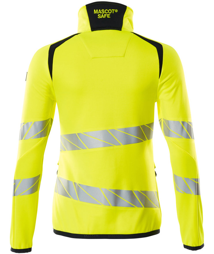 Mascot Accelerate Safe dame fleecetr&oslash;je, Hi-Vis Gul/M&oslash;rk Marine