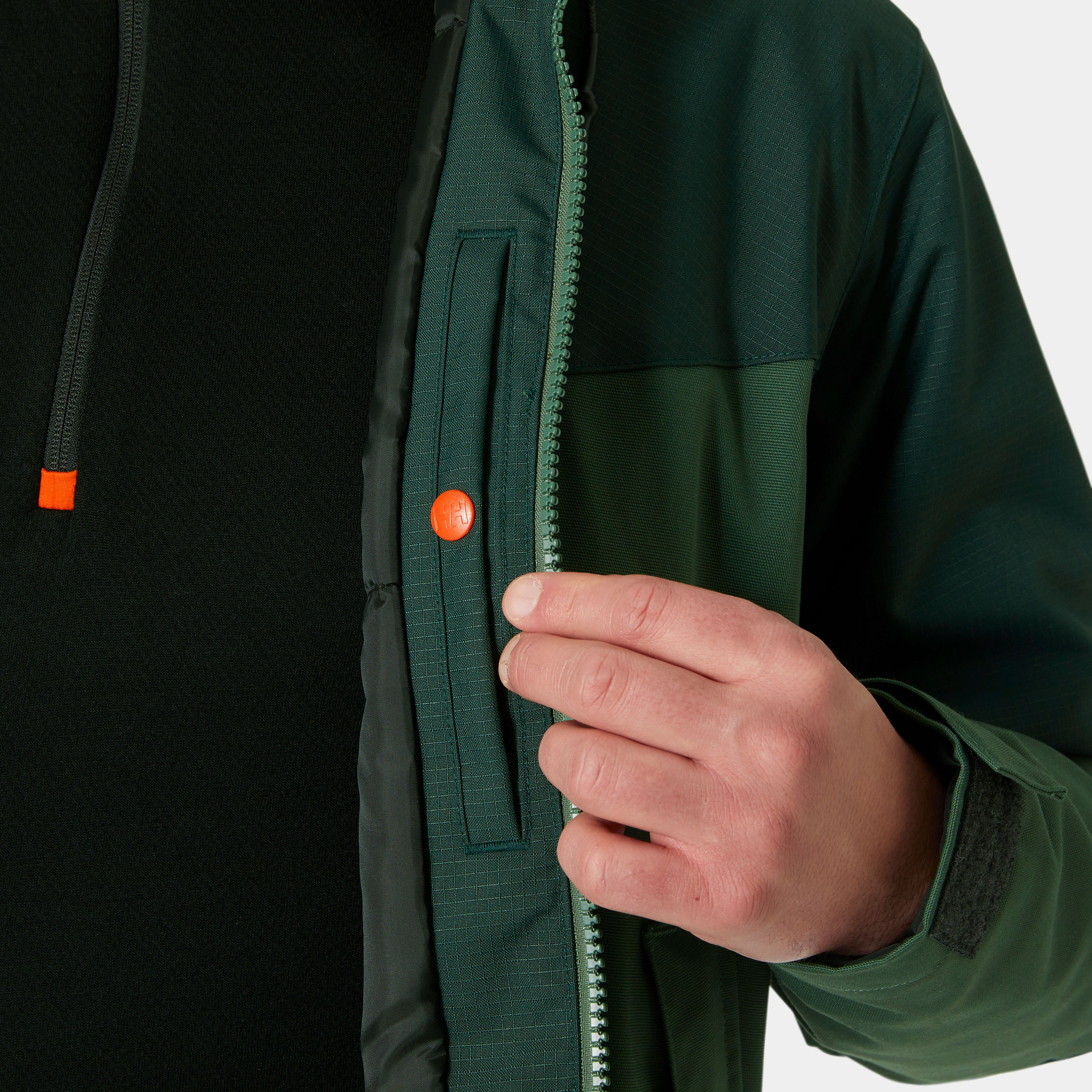 Helly Hansen Oxford winter jacket, Spruce/Darkest Spruce, large image number 4