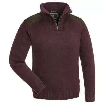 Pinewood Hurricane knitted sweater with membrane, Dark Burgundy