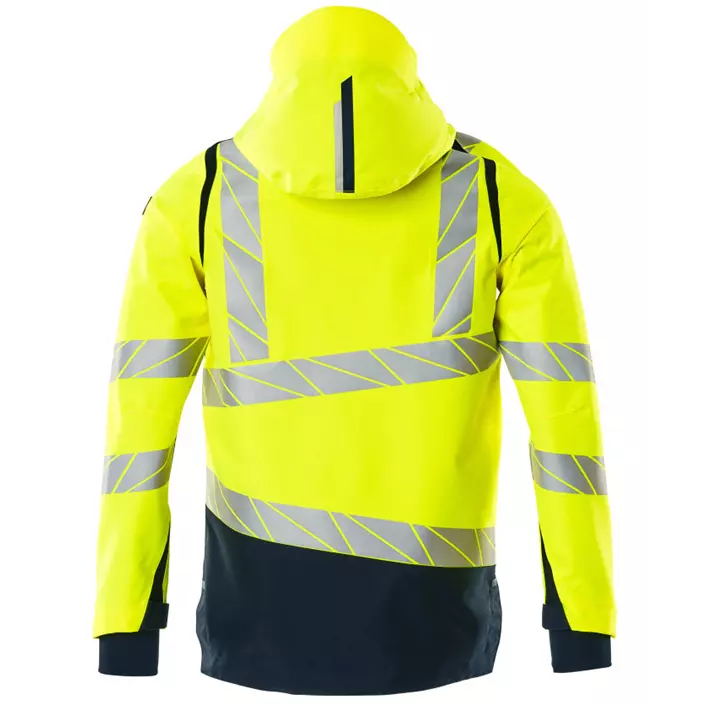 Mascot Accelerate Safe shell jacket, Hi-Vis Yellow/Dark Marine, large image number 1