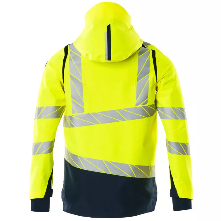 Mascot Accelerate Safe shell jacket, Hi-Vis Yellow/Dark Marine, large image number 1