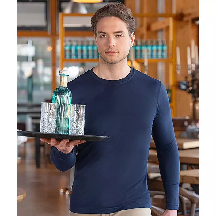 Karlowsky Casual-Flair långärmad T-shirt, Navy, large image number 5