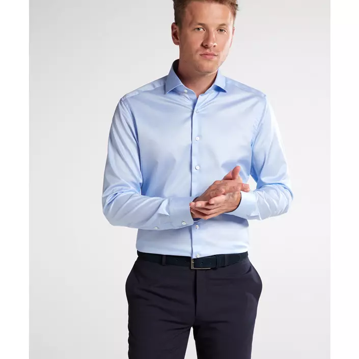 Eterna Gentle Slim fit skjorte, Light blue, large image number 1