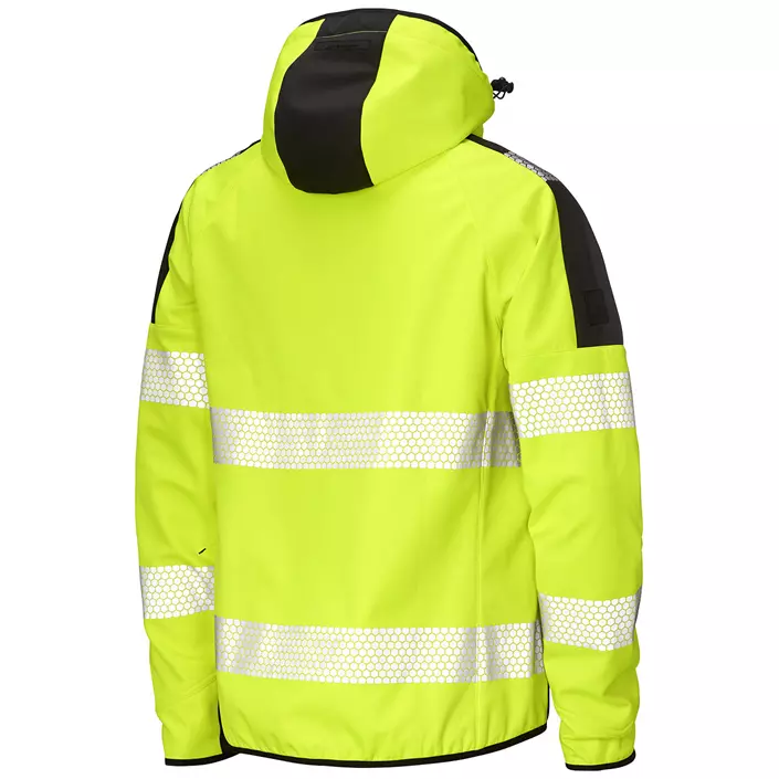 L.Brador Aereo softshelljacka 2033P, Varsel Gul/Svart, large image number 1