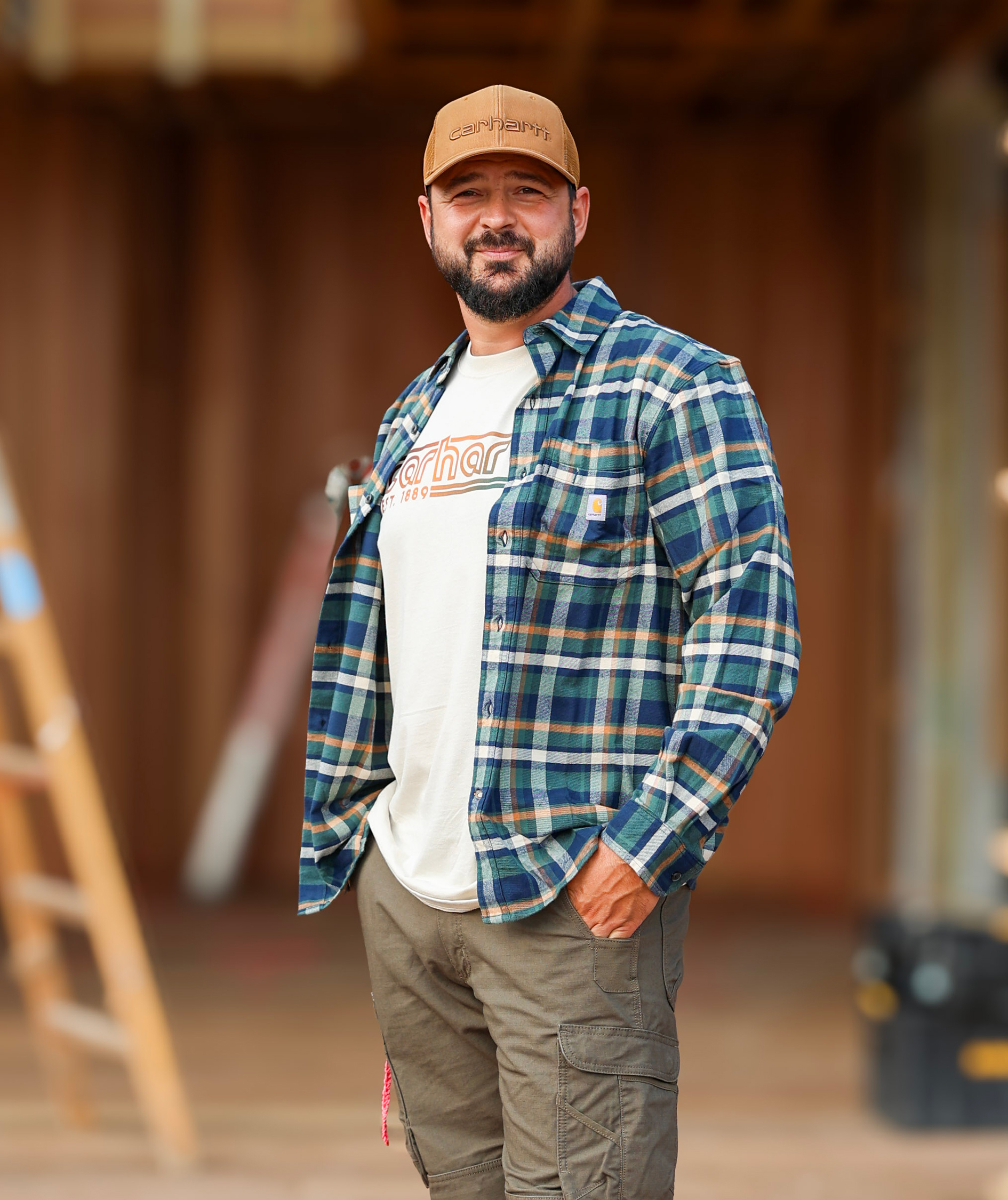 Carhartt flanellskjorta, Navy