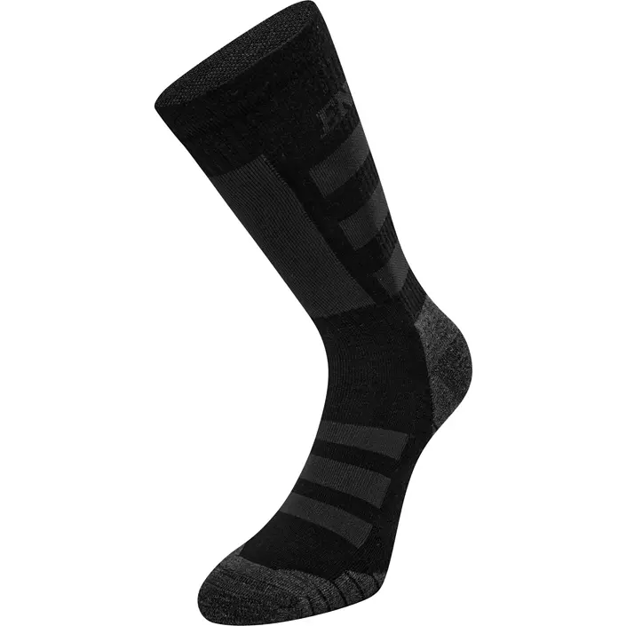 Engel 2-pack strong work socks, Black/Anthracite, large image number 0