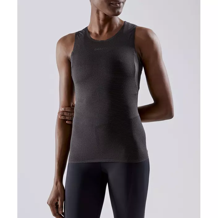 Craft PRO Dry Nanoweight dame tank top, Black, large image number 3