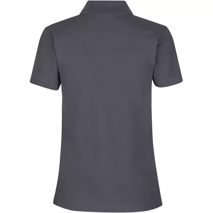 ID women's Pique Polo T-shirt with stretch, Charcoal, large image number 2