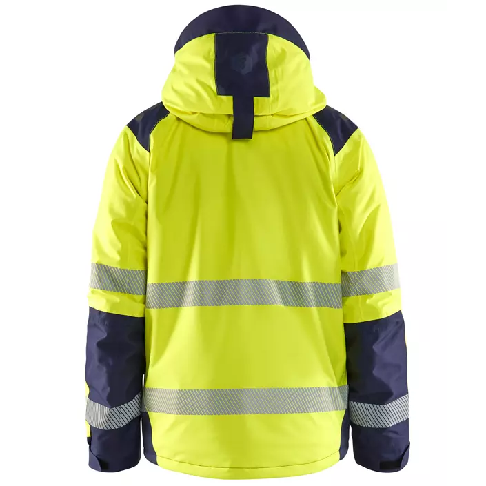 Blåkläder winter jacket, Hi-Vis yellow/marine, large image number 1