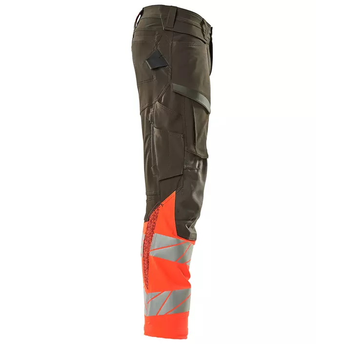 Mascot Accelerate Safe work trousers full stretch, Dark Anthracite/Hi-vis red, large image number 3