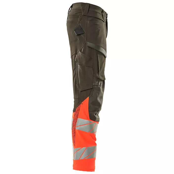 Mascot Accelerate Safe work trousers full stretch, Dark Anthracite/Hi-vis red, large image number 3