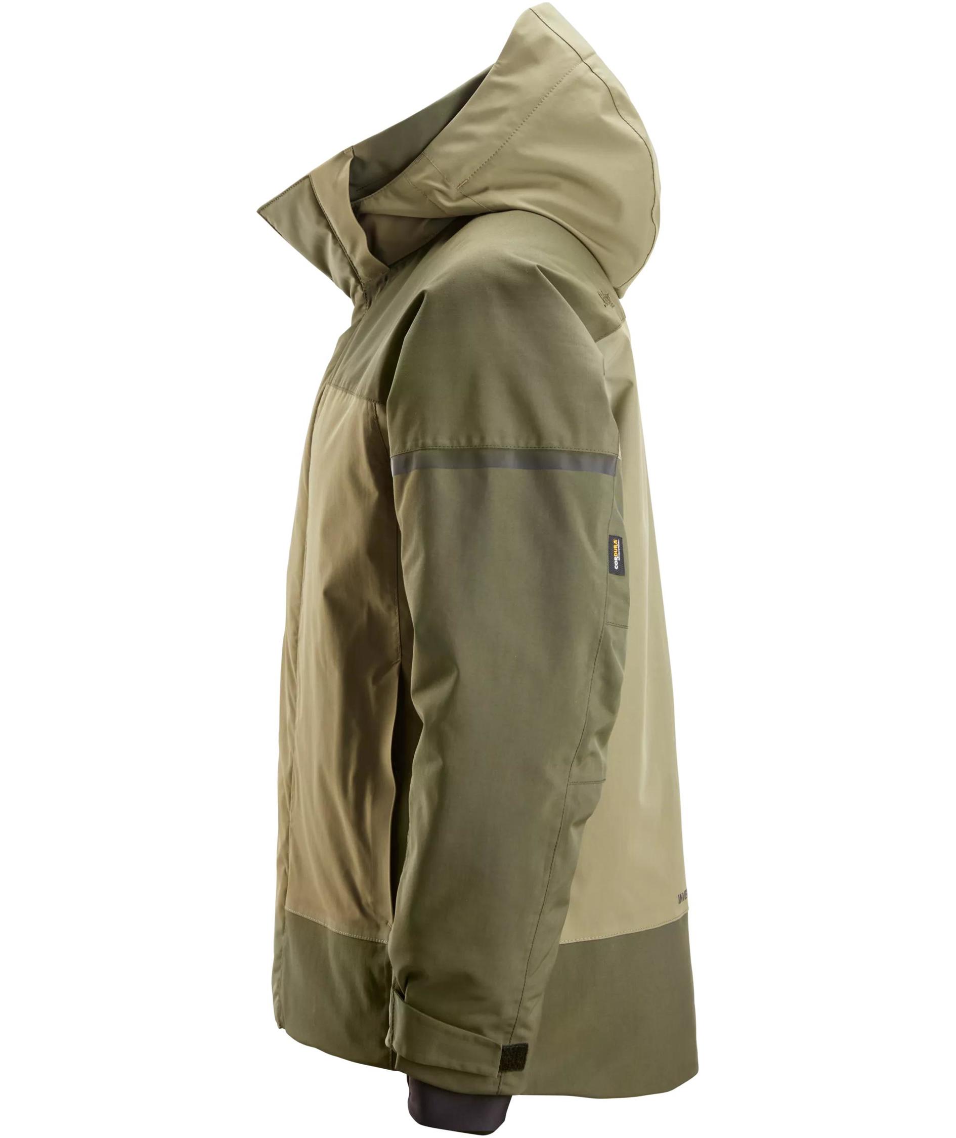 Snickers AllroundWork vinterjakke 1112, Khaki Green/Dark Khaki Green, large image number 6