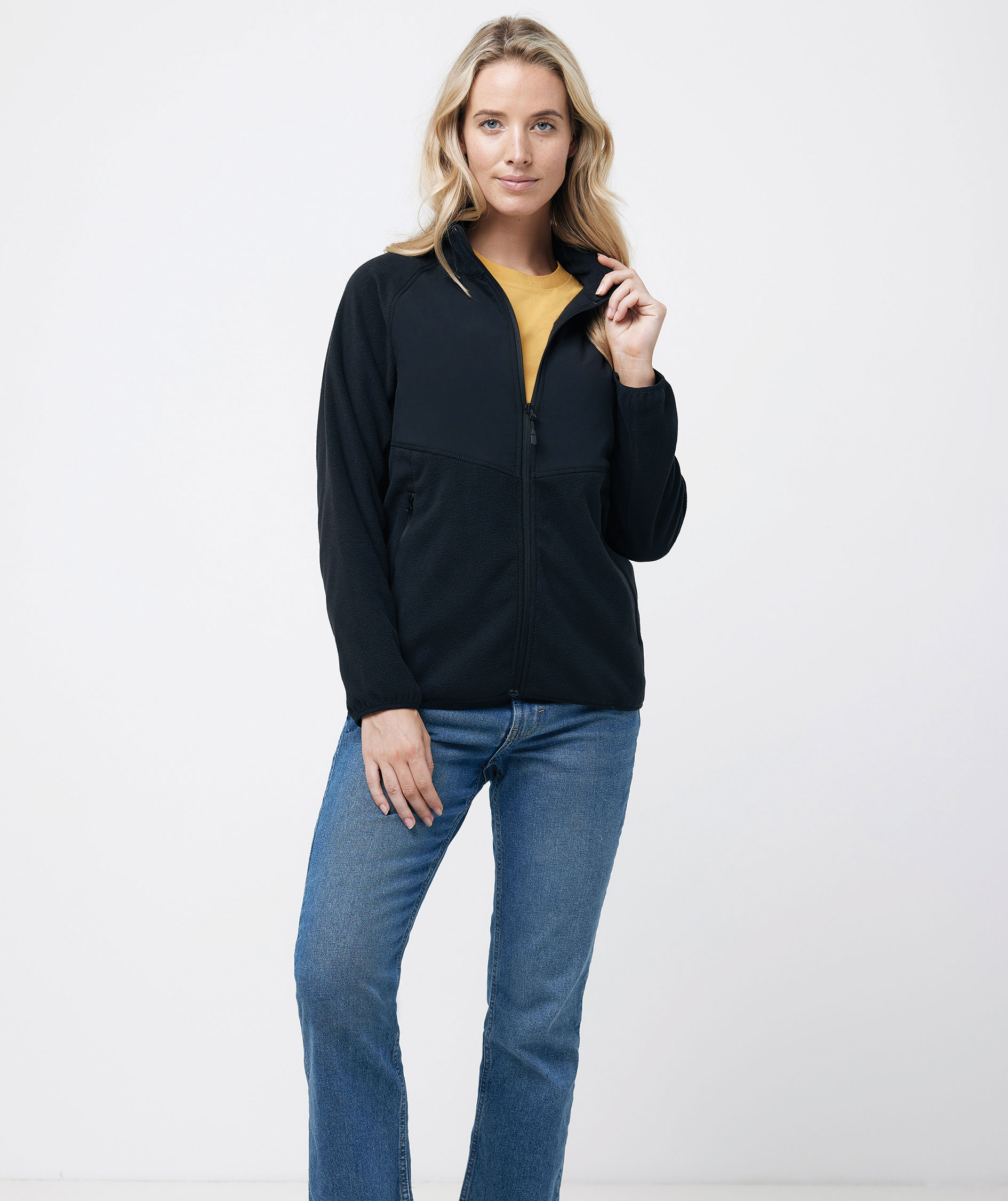 Iqoniq Talung fleecetr&ouml;ja, Svart, large image number 9