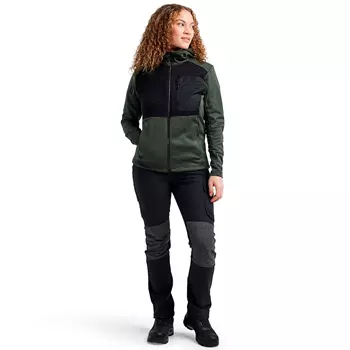 Blåkläder dame hættetrøje med lynlås