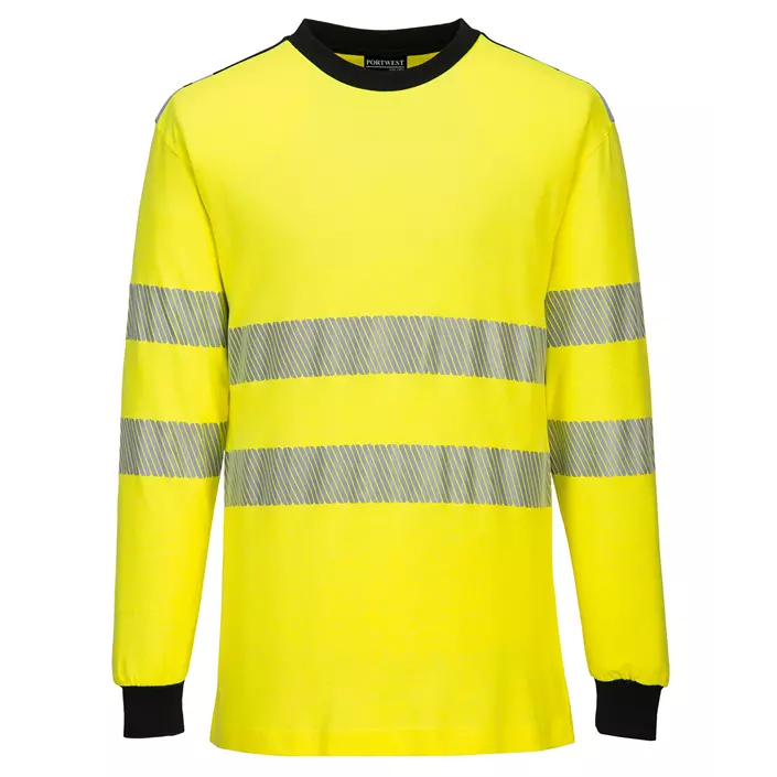 Portwest WX3 FR long-sleeved T-shirt, Hi-vis Yellow/Black, large image number 0