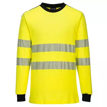 Portwest WX3 FR long-sleeved T-shirt, Hi-vis Yellow/Black