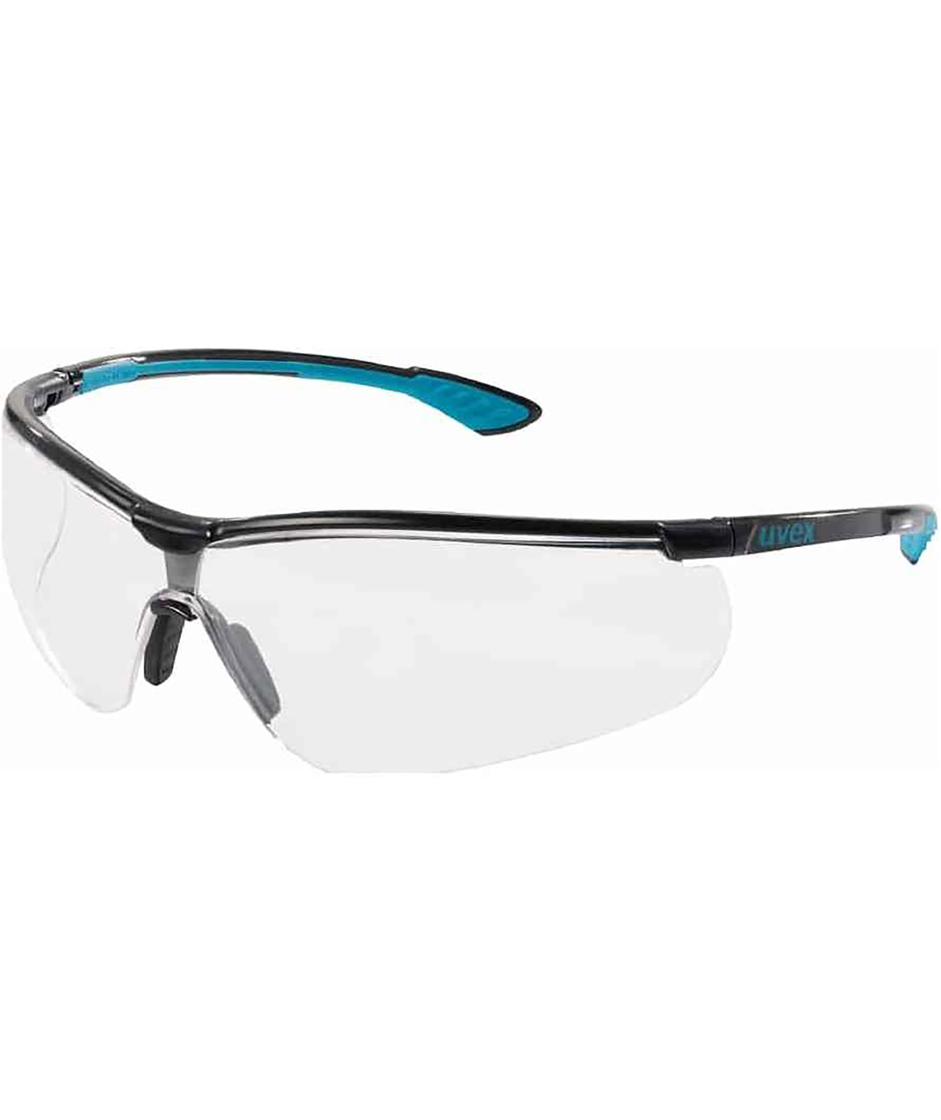 Uvex 825010 sporty clear sikkerhedsbriller, Bl&aring;/Sort, Bl&aring;/Sort, large image number 0