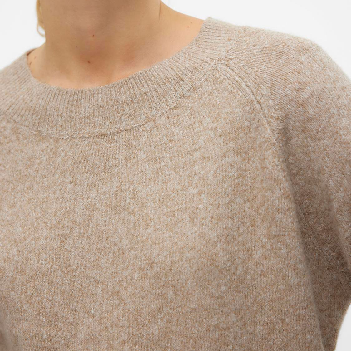 Vero Moda VMDOFFY women's knitted pullover, Sepia Tint, large image number 3