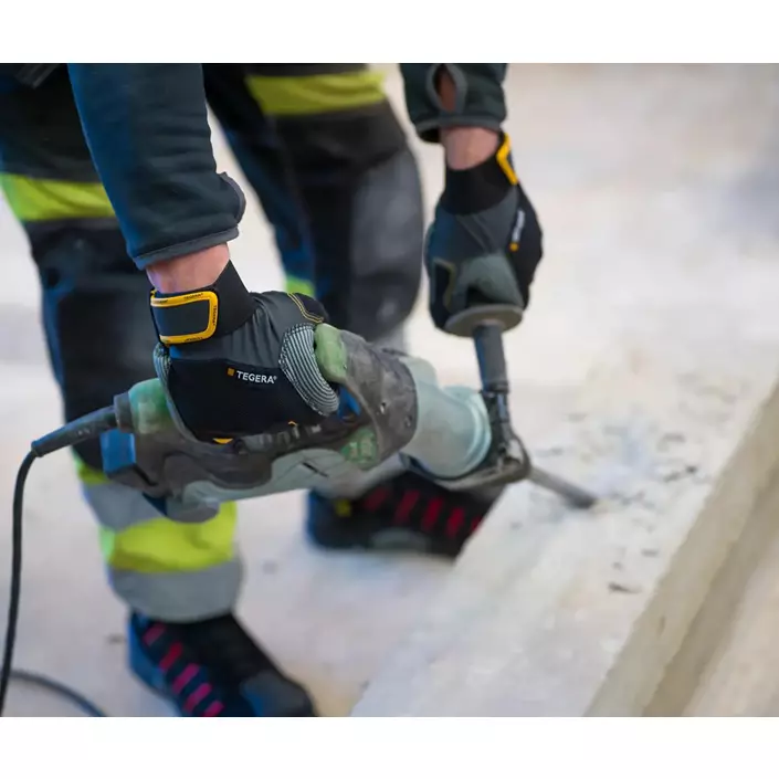 Tegera 9180A pro vibrationsdämpande handskar, Svart, large image number 4