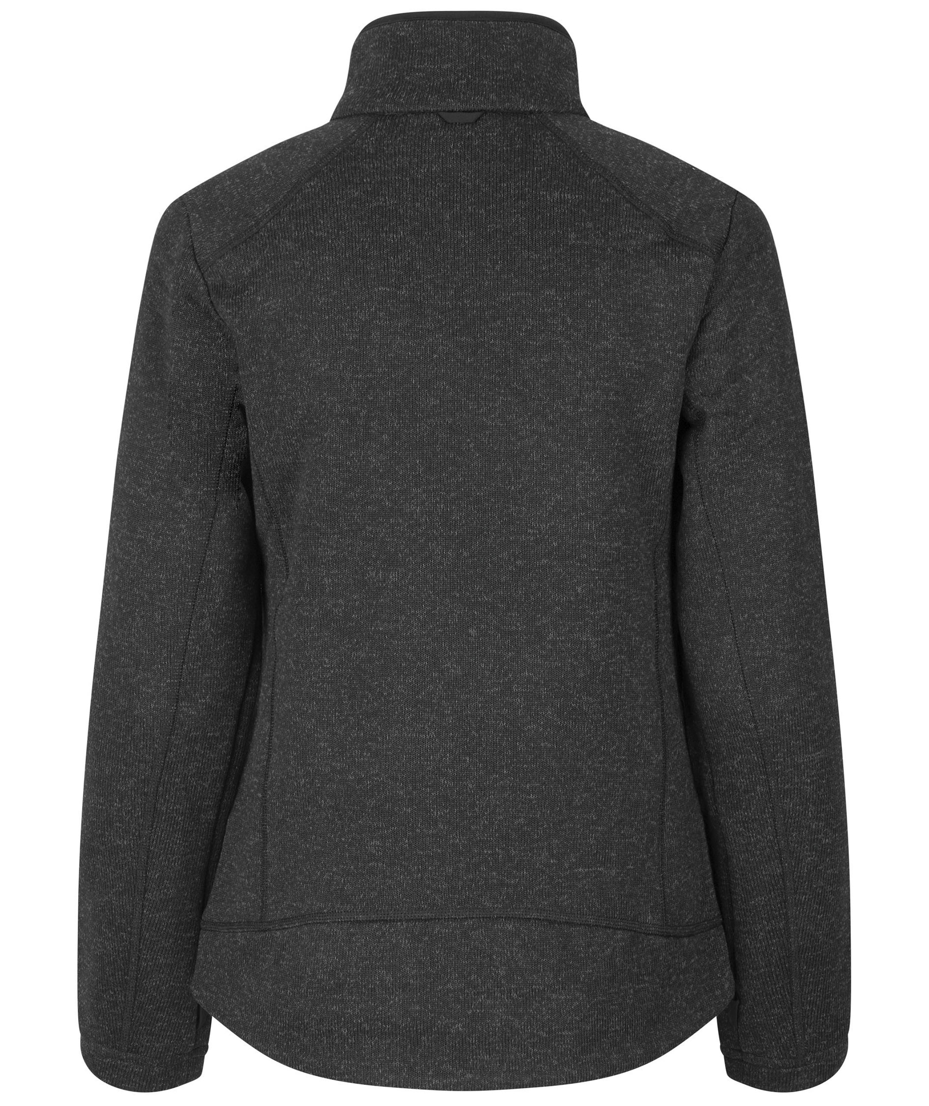 ID Zip'n'mix Melange stickad fleececardigan dam