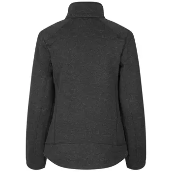 ID Zip'n'mix Melange stickad fleececardigan dam