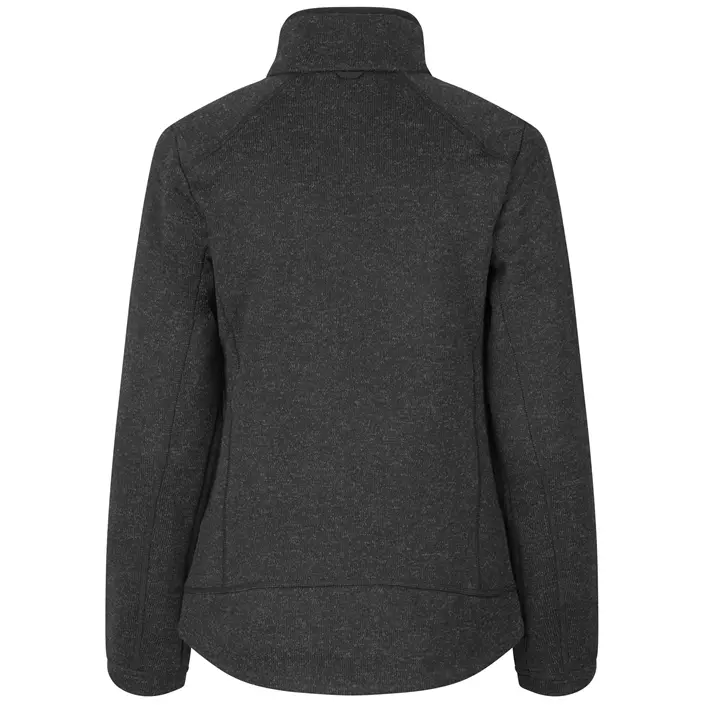 ID Zip'n'mix Melange stickad fleececardigan dam, Koks Melange, large image number 1