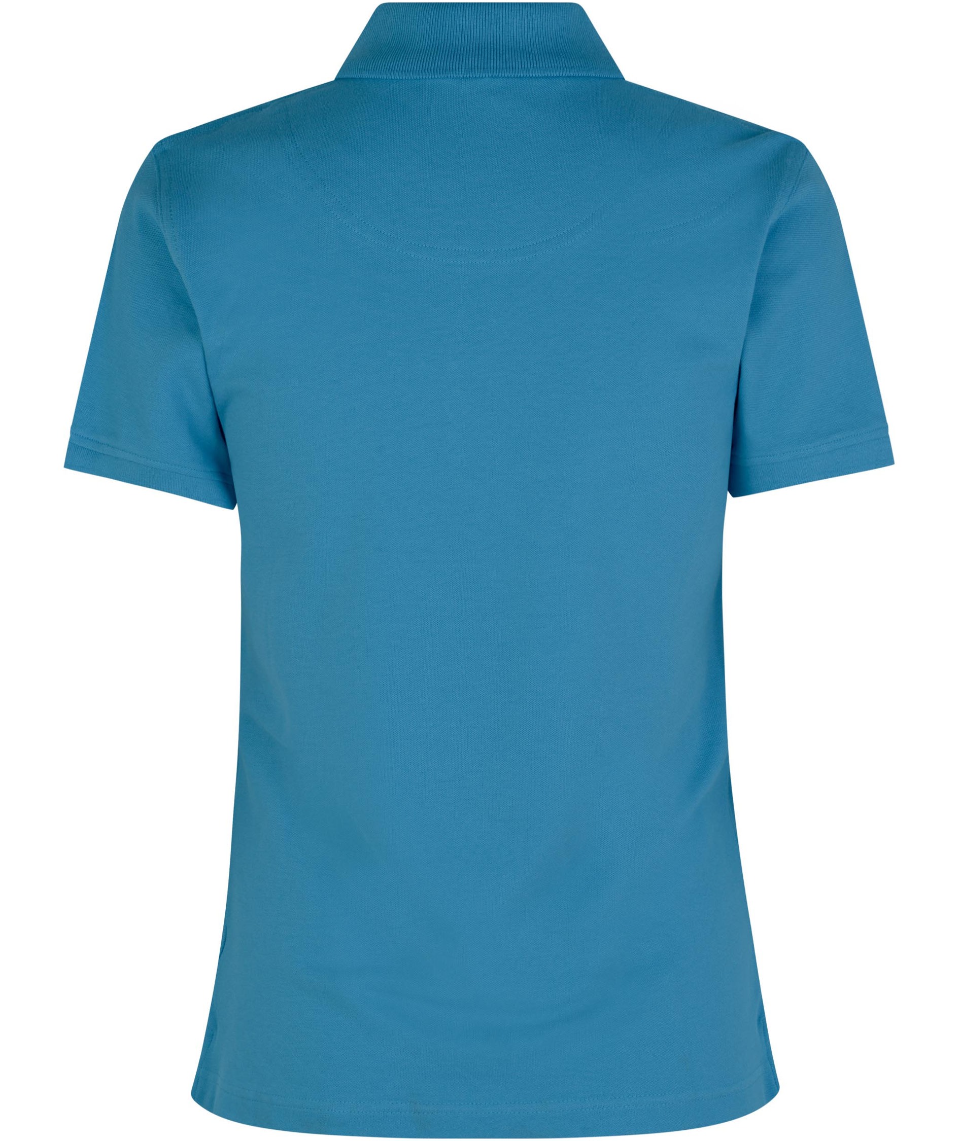 ID women's Pique Polo T-shirt with stretch, Turquoise