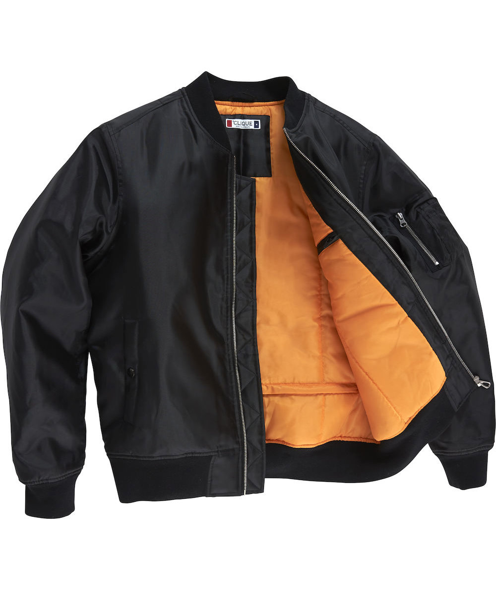 Clique bomber jacket, Black, Black, large image number 2