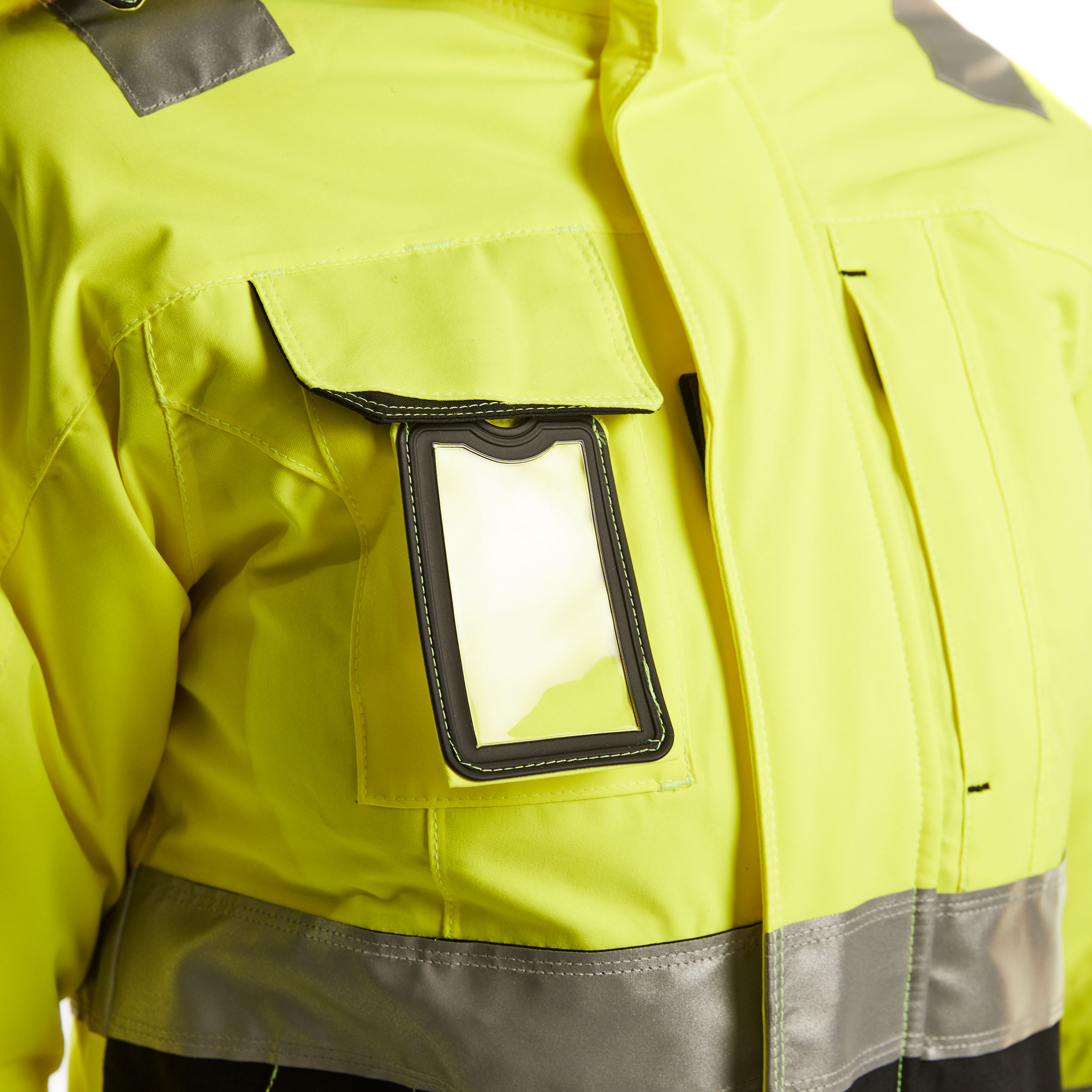 Bl&aring;kl&auml;der dame vinterjakke, Hi-vis&nbsp;Gul/Sort, large image number 6