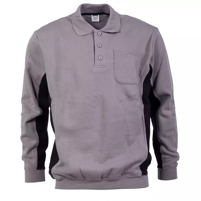 Tricorp polo sweatshirt, Grau/Schwarz, large image number 0