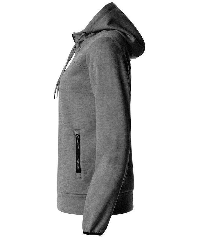 Clique Ottawa hoodie dam, Gr&aring; Melange, Gr&aring; Melange, large image number 5