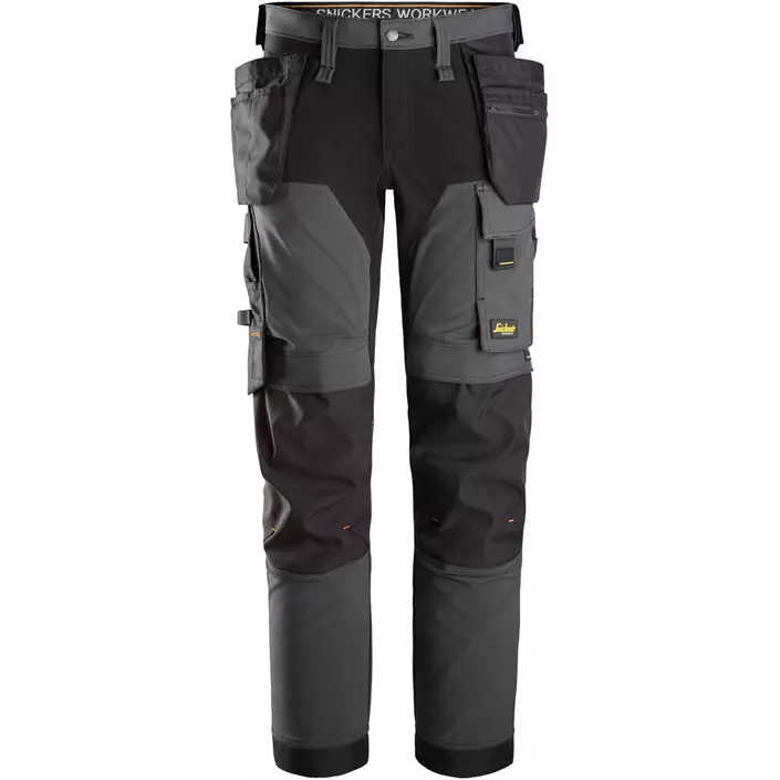 Snickers AllroundWork craftsman trousers 6275 full stretch, Steel Grey/Black, large image number 0