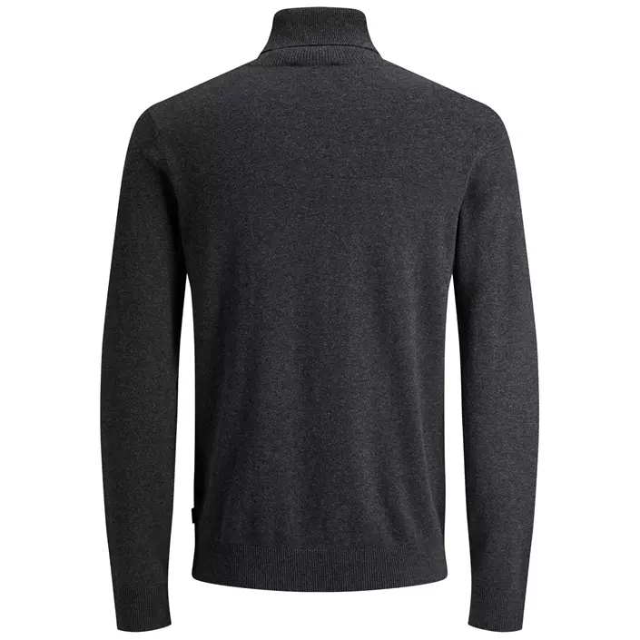 Jack & Jones JJEEMIL stickad polotröja, Dark Grey Melange, large image number 2