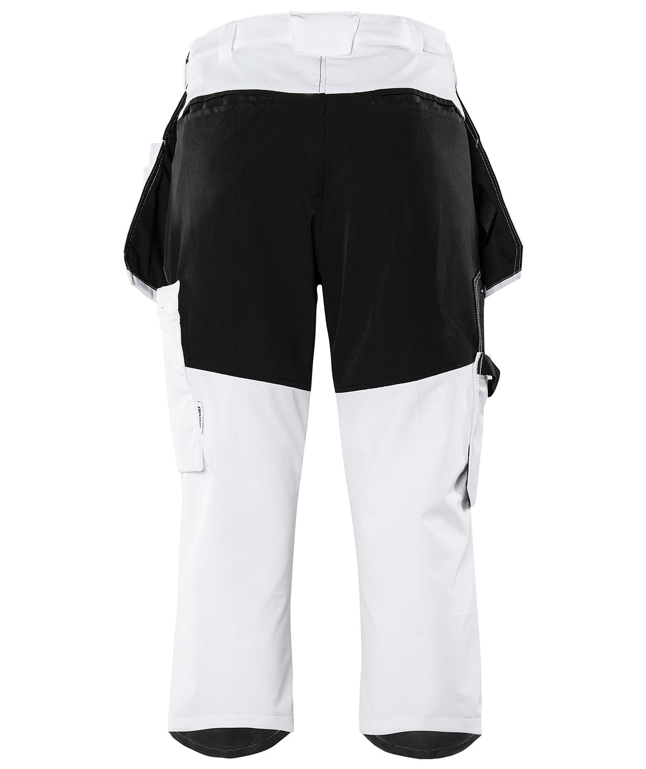 Fristads craftsman knee pants full stretch 2761 LWS, White/Black, large image number 3