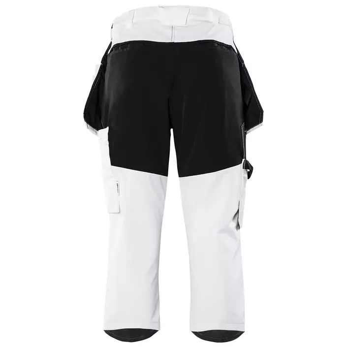 Fristads craftsman knee pants full stretch 2761 LWS, White/Black, large image number 3
