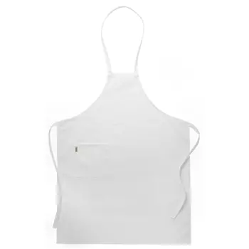 Segers Junior bib apron with pocket, White