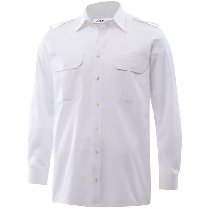 Kümmel Howard Classic fit pilotskjorta med extra ärmlängd, Vit, large image number 0