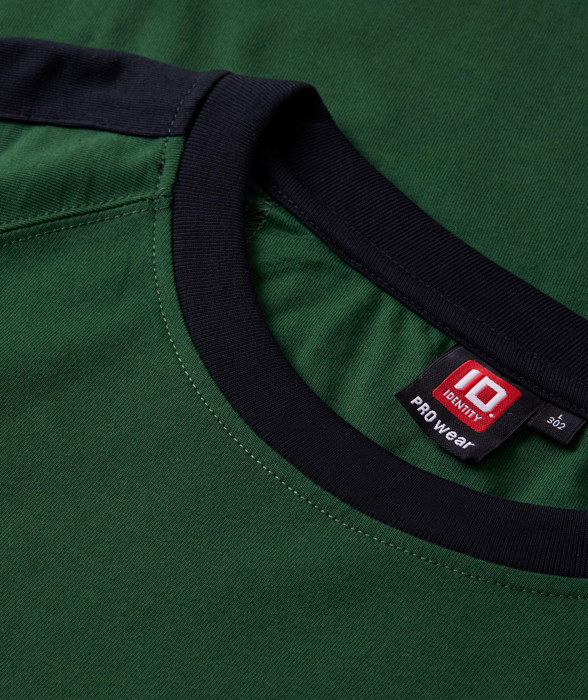 ID Pro Wear contrast T-shirt, Bottle Green, large image number 3