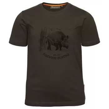 Pinewood Wild Boar T-shirt til børn, Suede Brown