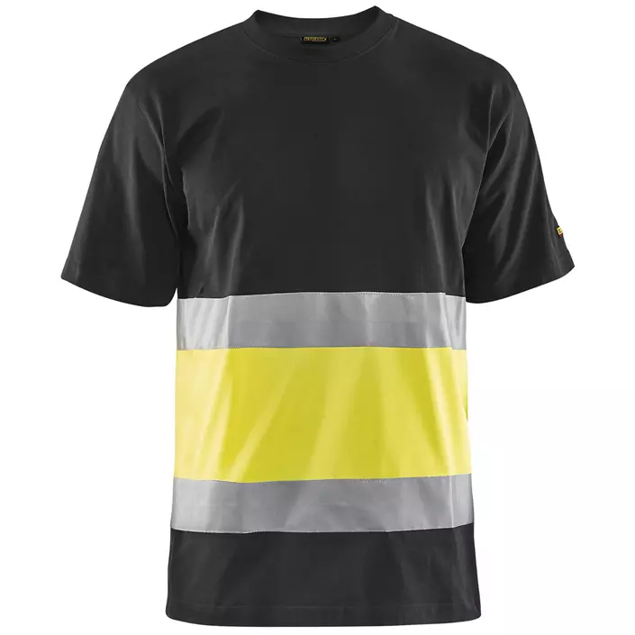 Blåkläder T-Shirt, Schwarz/Hi-Vis Gelb, large image number 0