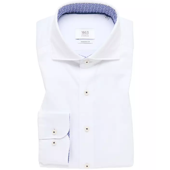 Eterna Soft Tailoring Modern fit skjorta, Off White, large image number 4