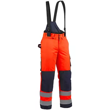 Blåkläder winter work trousers, Hi-vis Orange/Marine