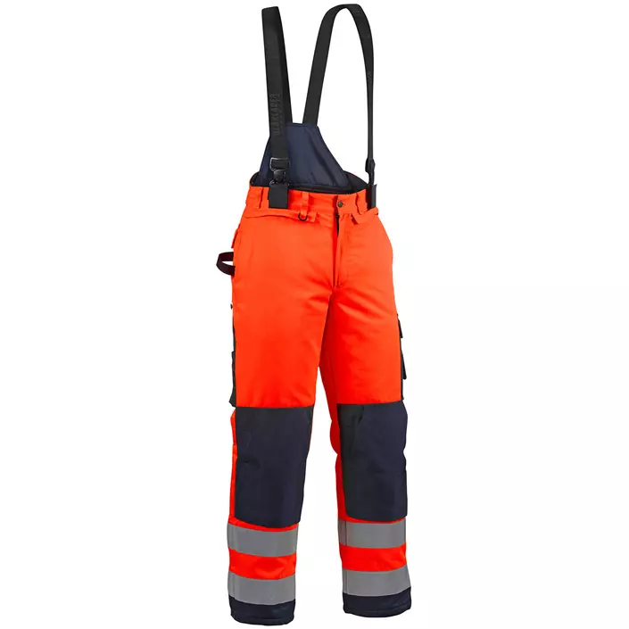 Blåkläder winter work trousers, Hi-vis Orange/Marine, large image number 0