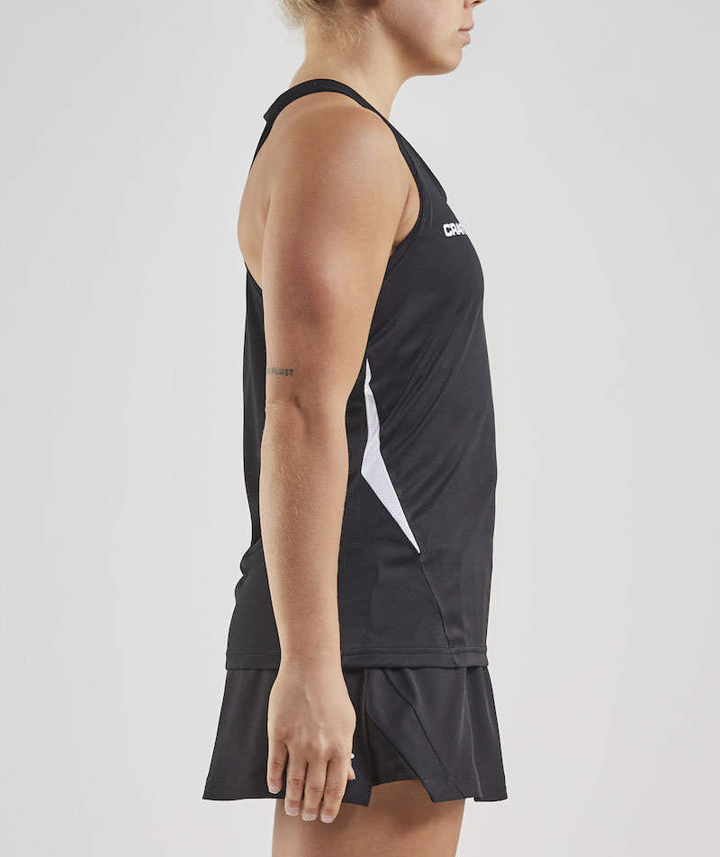 Craft Pro Control Impact women's tank top, Black/white, large image number 3
